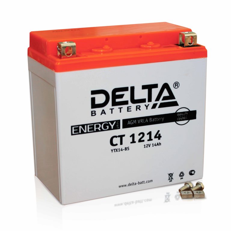 батарея Delta CT CT 1214 (YTX16-BS, YB16B-A) (CT 1214)                            14ah 12V - купить в Нижнем Новгороде